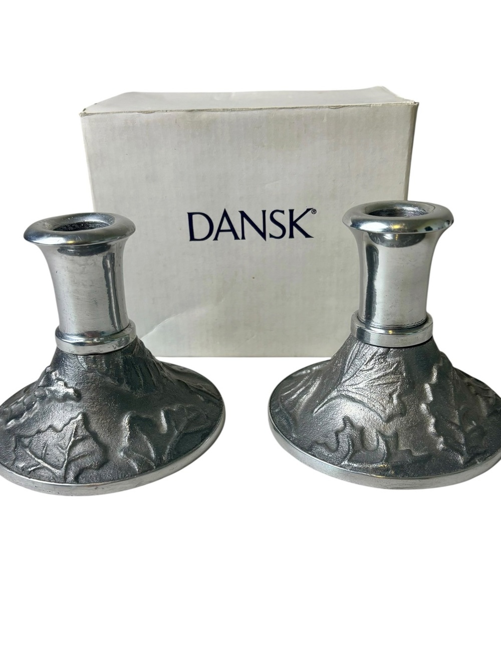 Dansk: Craftmark Small 4” Candlestick Holders Set Of Two